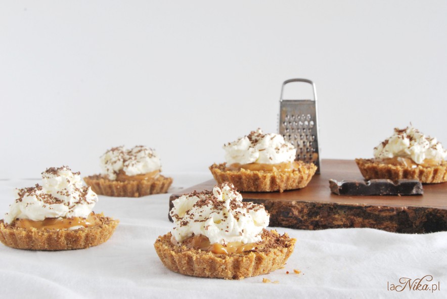 Banoffee pie w formie kruchych babeczek